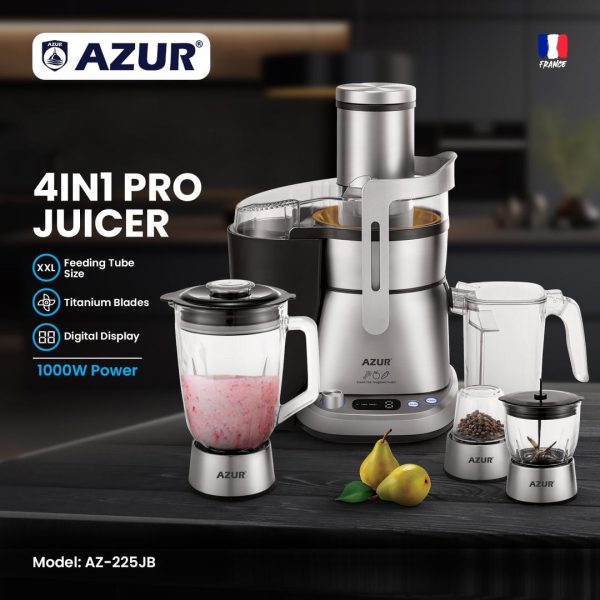 آبمیوه گیر چهار کاره آزور AZUR فرانسه مدل AZ-225